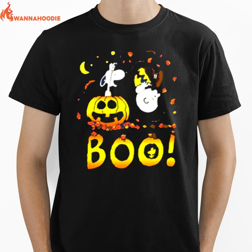 Snoopy And Charlie Brown Boo Charlie Brown Halloween Unisex T-Shirt for Men Women