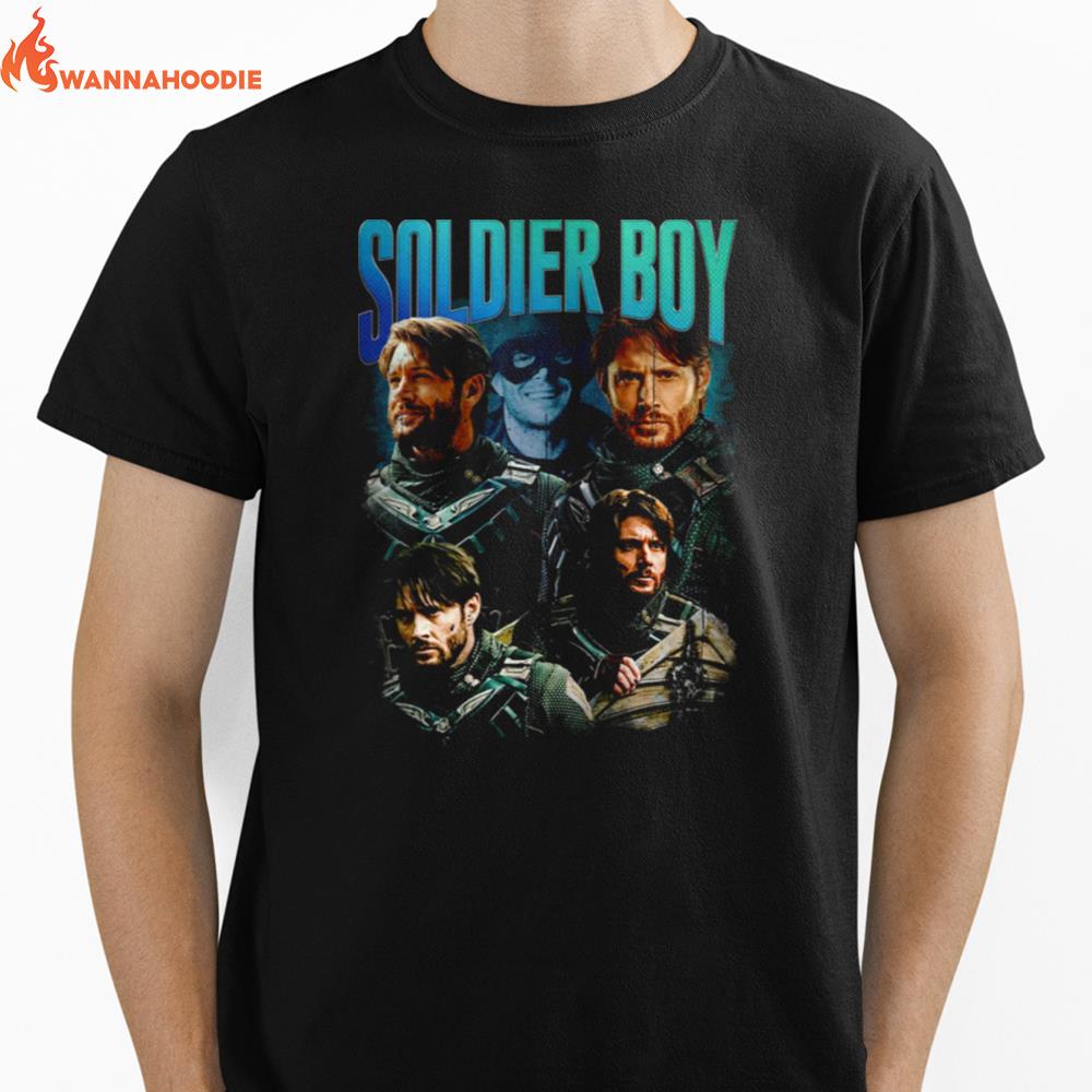 Soldier Boy Aka Jensen Ackles Vintage 90'S Style The Boys Tv Show Unisex T-Shirt for Men Women