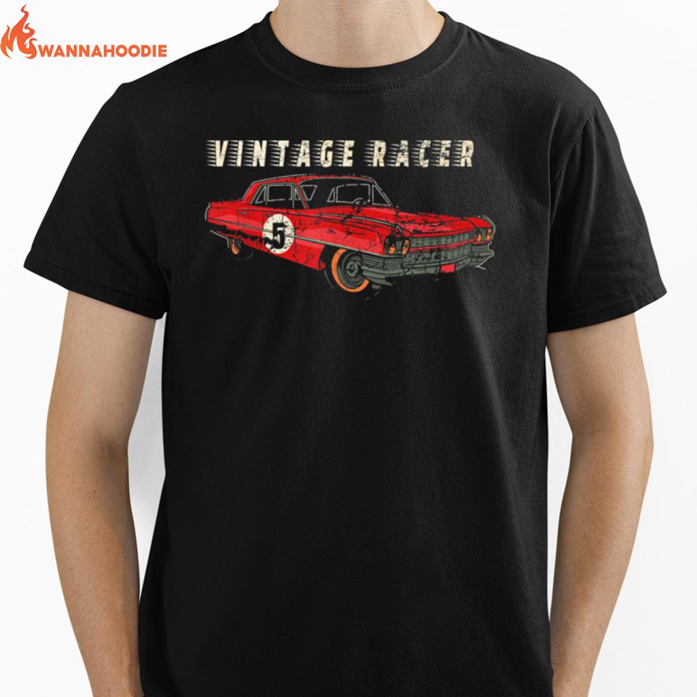 Speed Car Racing Silhouette Car Racer Unisex T-Shirt for Men Women