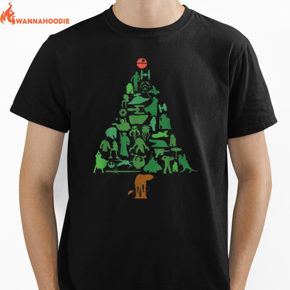 Star Wars Holiday Christmas Tree Unisex T-Shirt for Men Women