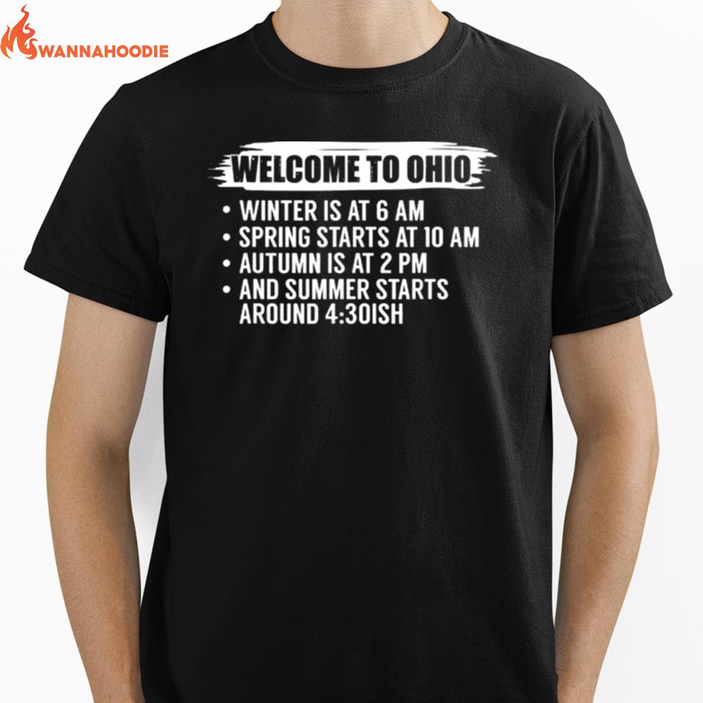 State Of Ohio Buckeye Welcome To Ohio Unisex T-Shirt for Men Women