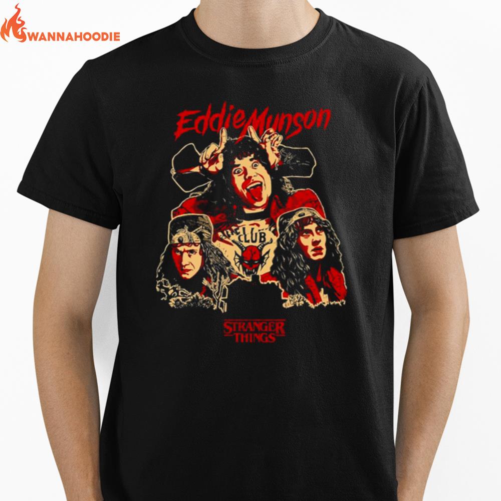 Stranger Things Eddie Munson Joseph Quinn Characters Unisex T-Shirt for Men Women