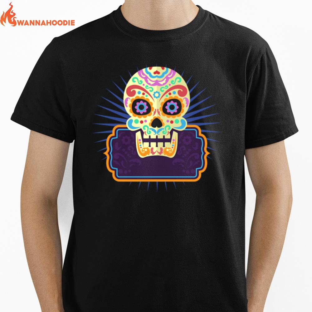 Sugar Skull Day Dead Dia De Los Muertos Vintage Unisex T-Shirt for Men Women