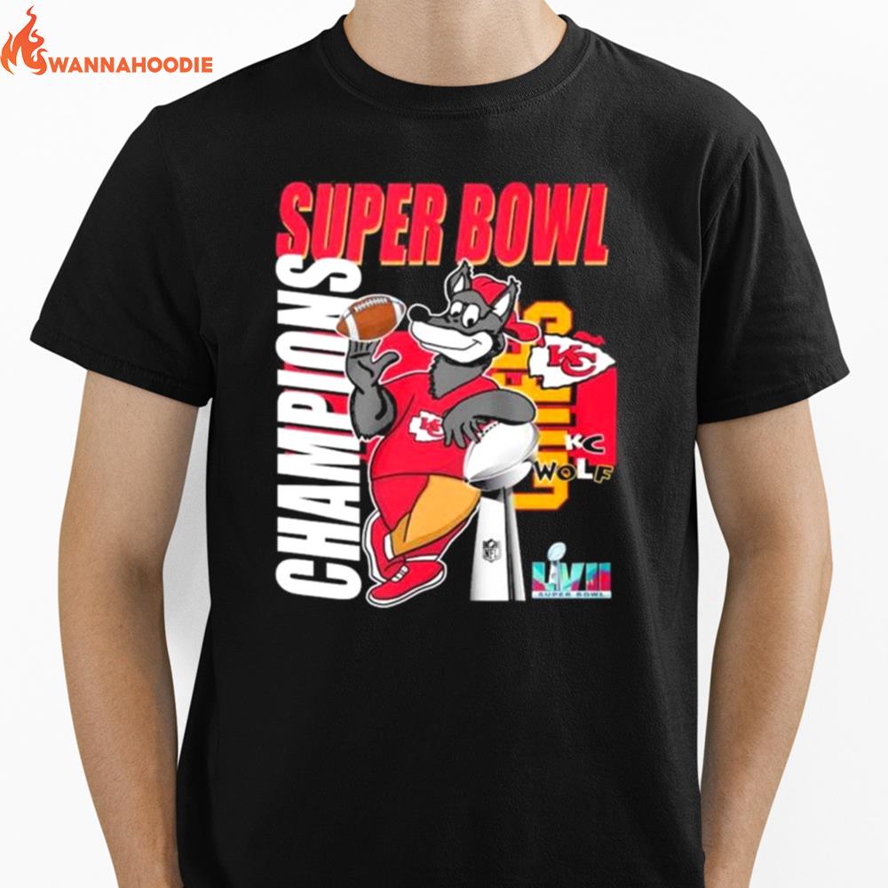 Super Bowl Champions Kansas City Kc Wolf Unisex T-Shirt for Men Women