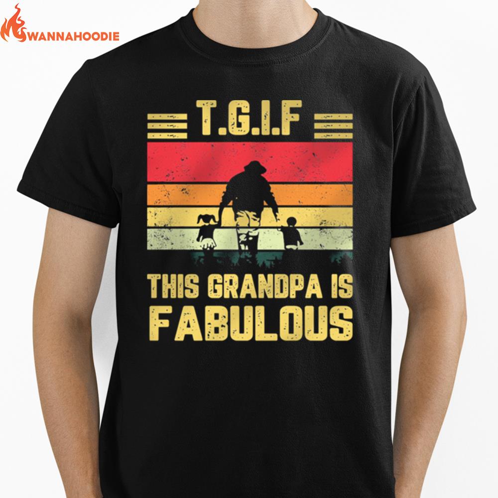 Tgif This Grandma Is Fabulous Vintage Unisex T-Shirt for Men Women