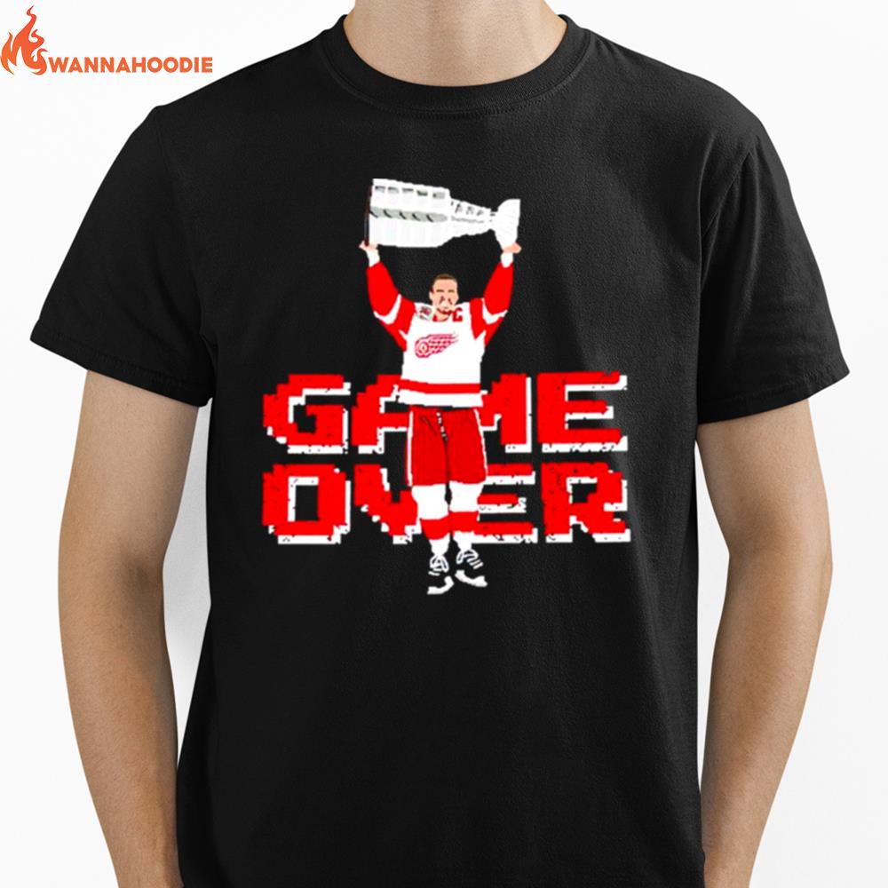 The Captain Game Over Detroit Red Wings Unisex T-Shirt for Men Women