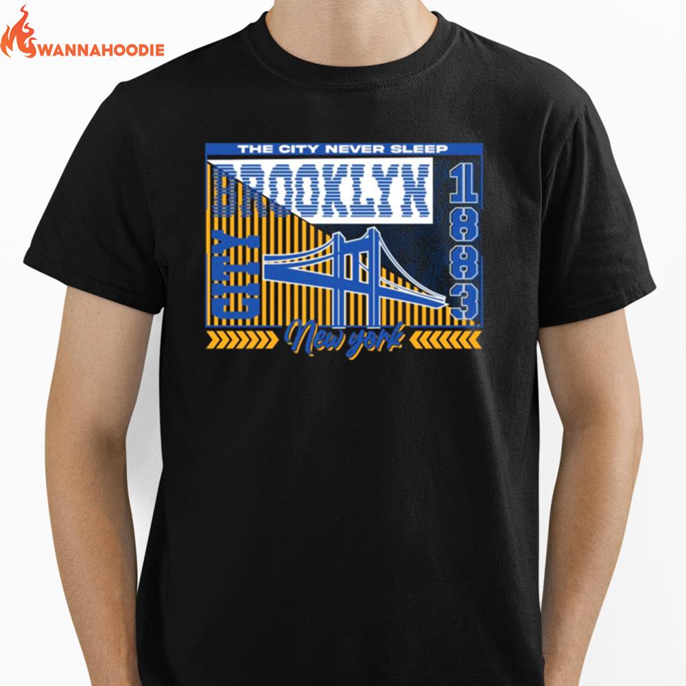 The City Never Sleep Brookly New York 1883 Unisex T-Shirt for Men Women