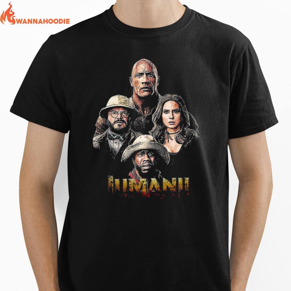 The Rock Jumanji Graphic Kevin Hart Comedy Unisex T-Shirt for Men Women