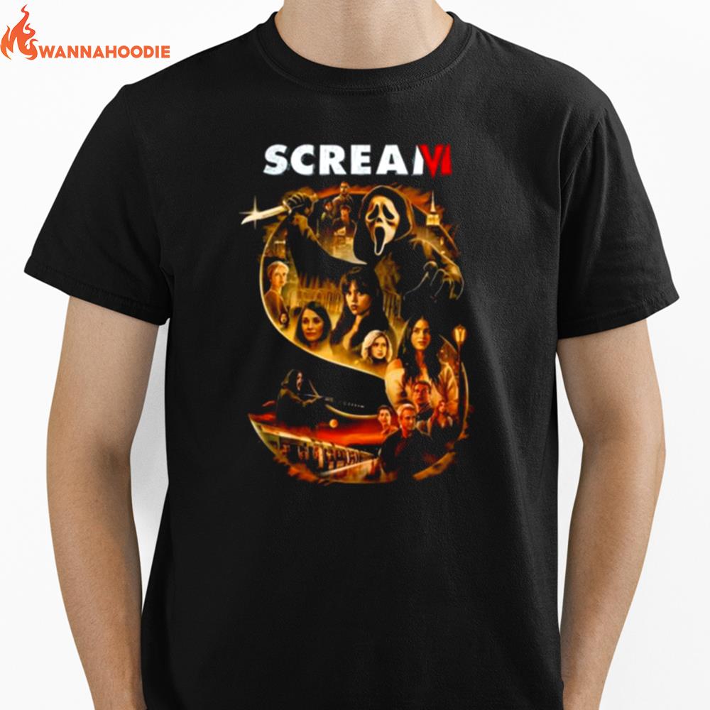 The S Aesthetic Art Scream 6 Unisex T-Shirt for Men Women