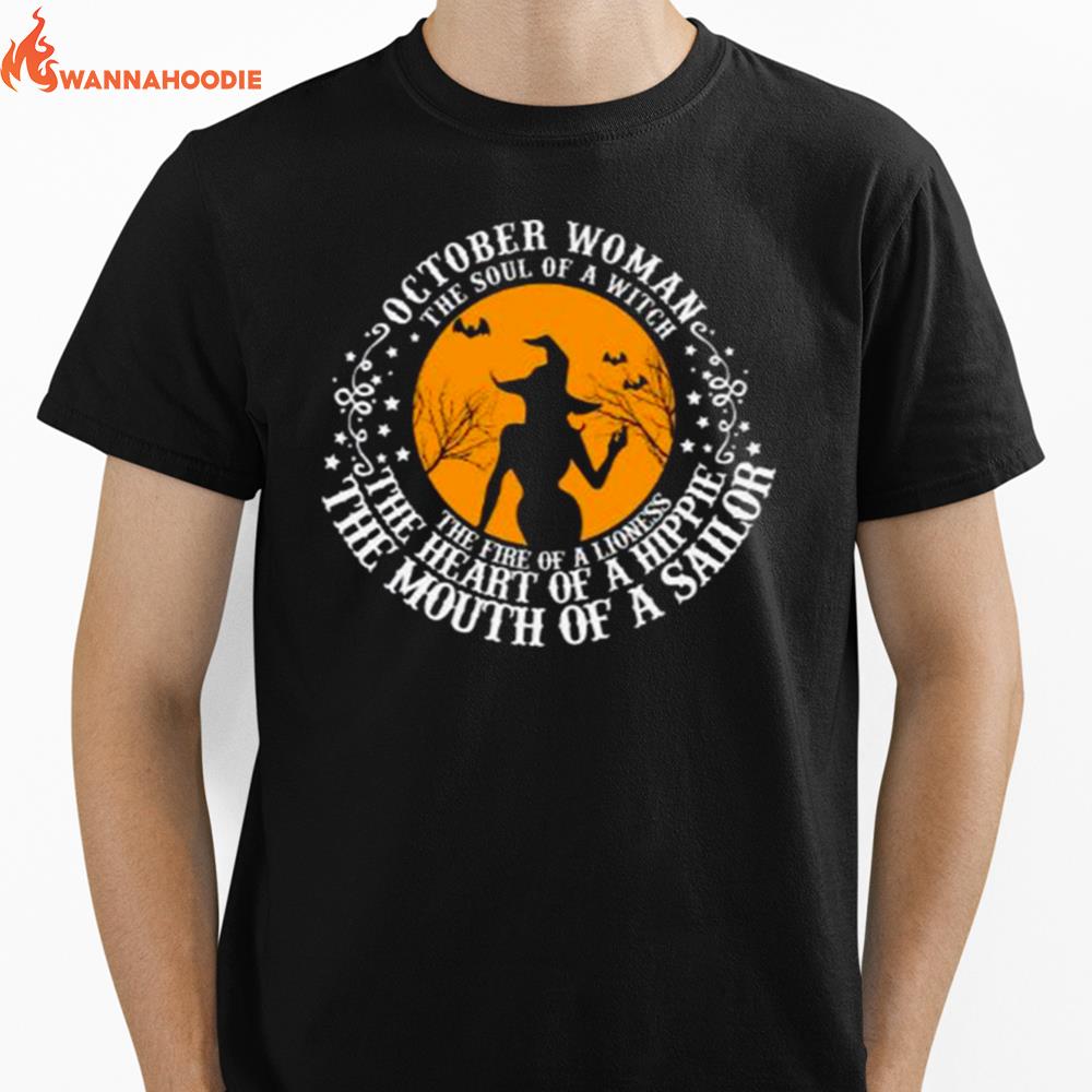 The Soul Of A Witch Halloween Unisex T-Shirt for Men Women