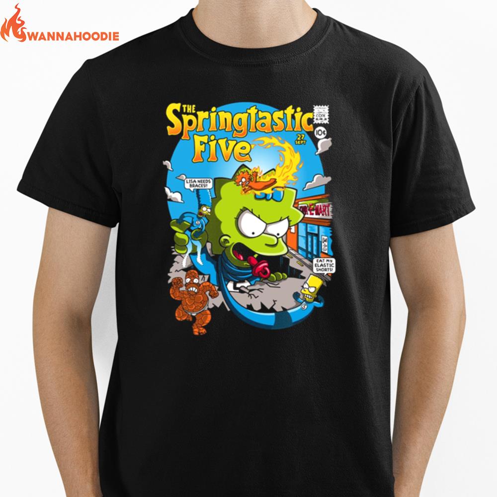 The Springtastic Five The Simpsons Unisex T-Shirt for Men Women