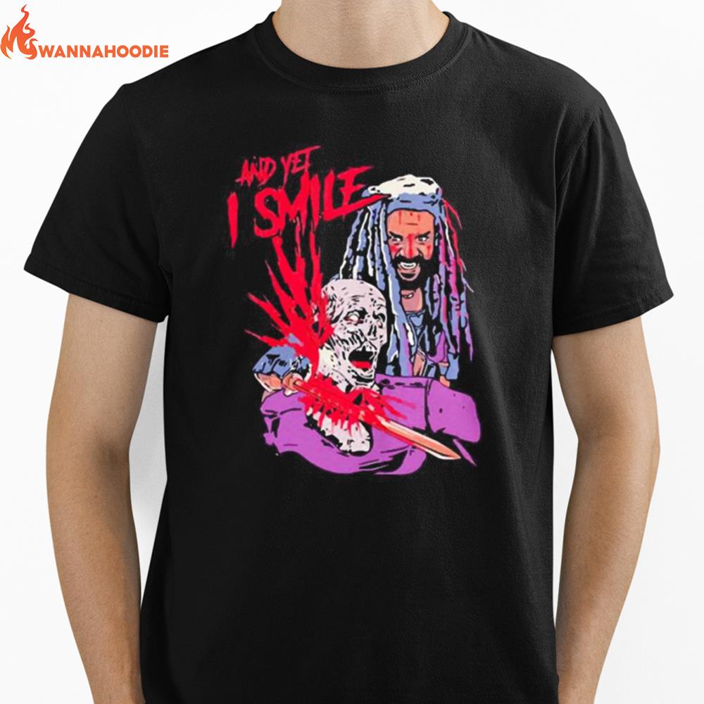 The Walking Dead And Yet I Smile Unisex T-Shirt for Men Women