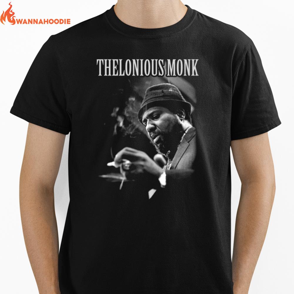 Thelonious Monk Playing Piano Jazz Unisex T-Shirt for Men Women