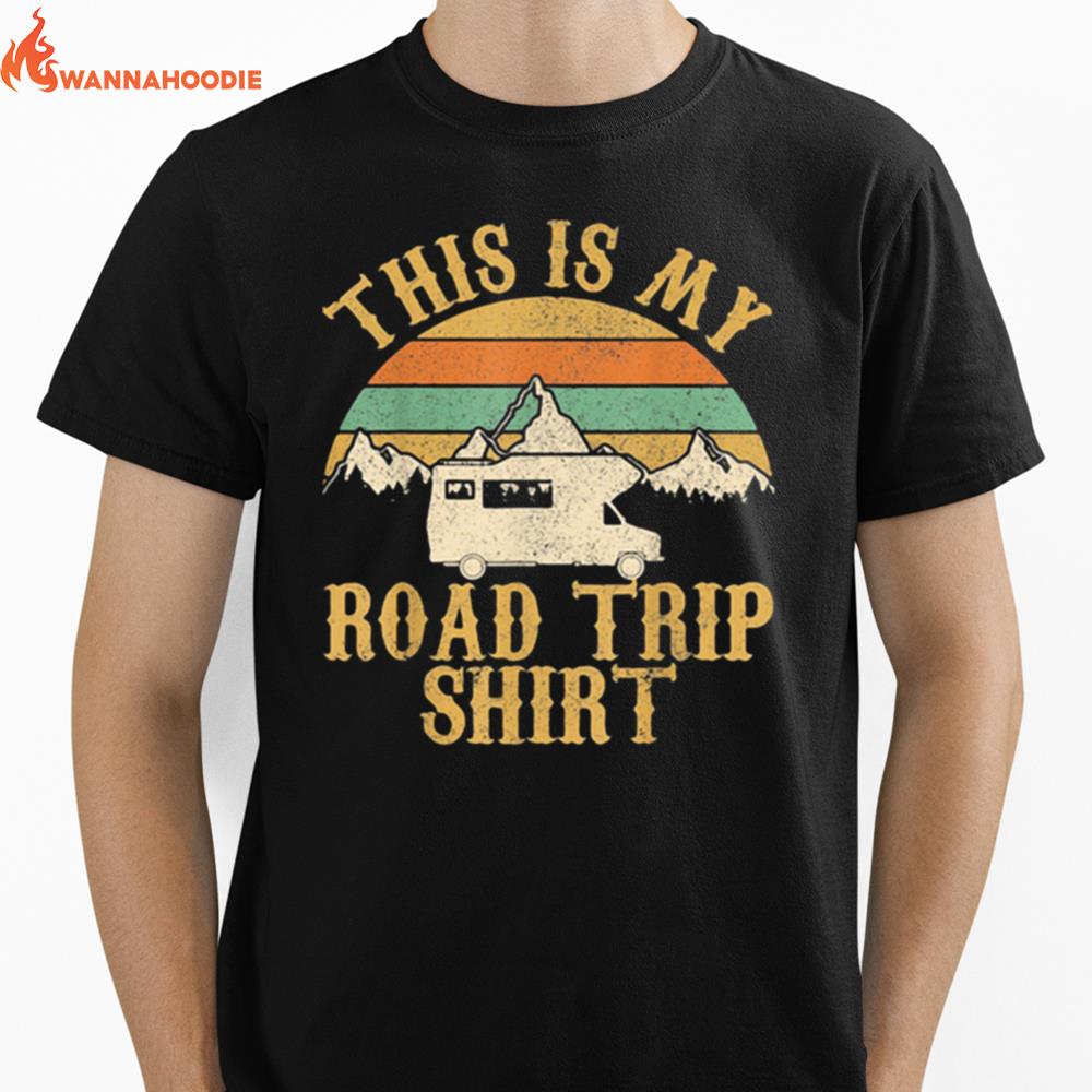 This Is My Road Trip Rv Camping Vintage Unisex T-Shirt for Men Women