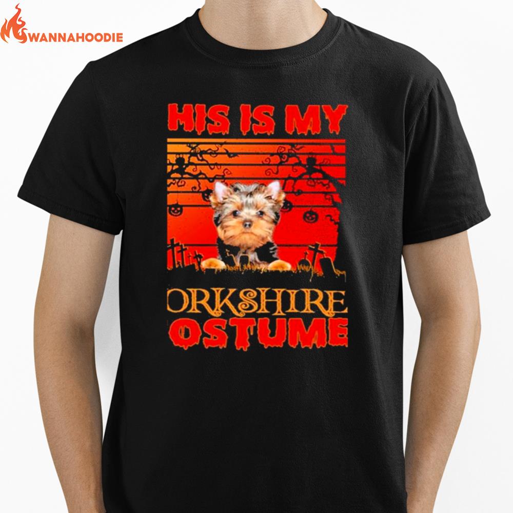 This is my YorkShire Terrier Costume vintage Halloween shirt Unisex T-Shirt for Men Women