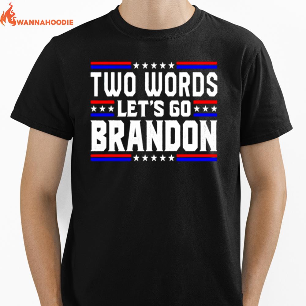 Two Words Trump 2024 Unisex T-Shirt for Men Women