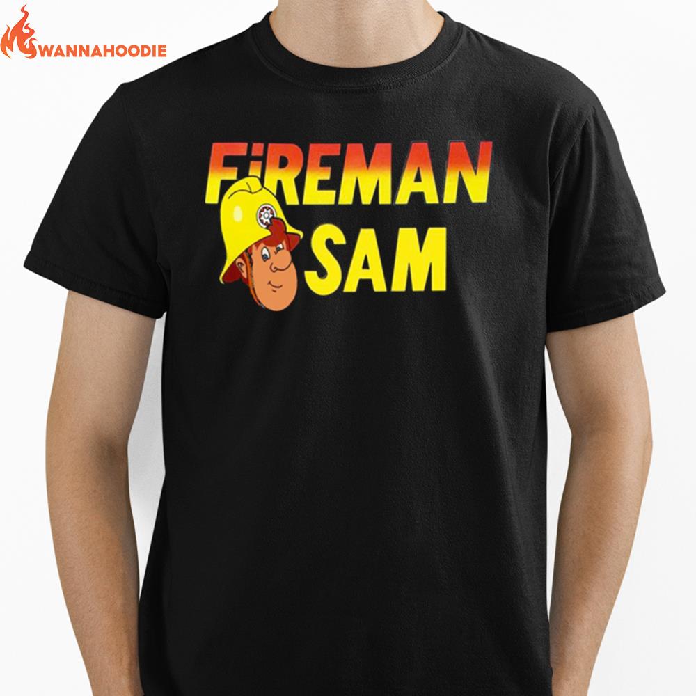 Typologo Cartoon Fireman Sam Unisex T-Shirt for Men Women