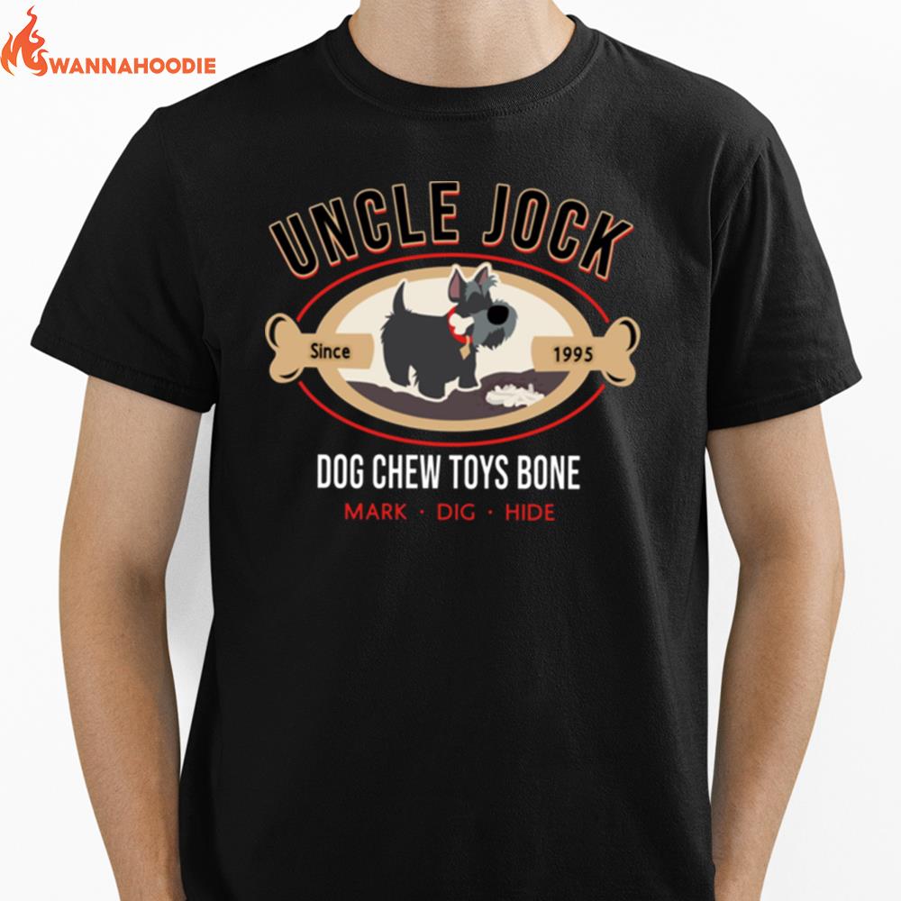 Uncle Jock Dog Chew Toys Lady And The Tramp Unisex T-Shirt for Men Women