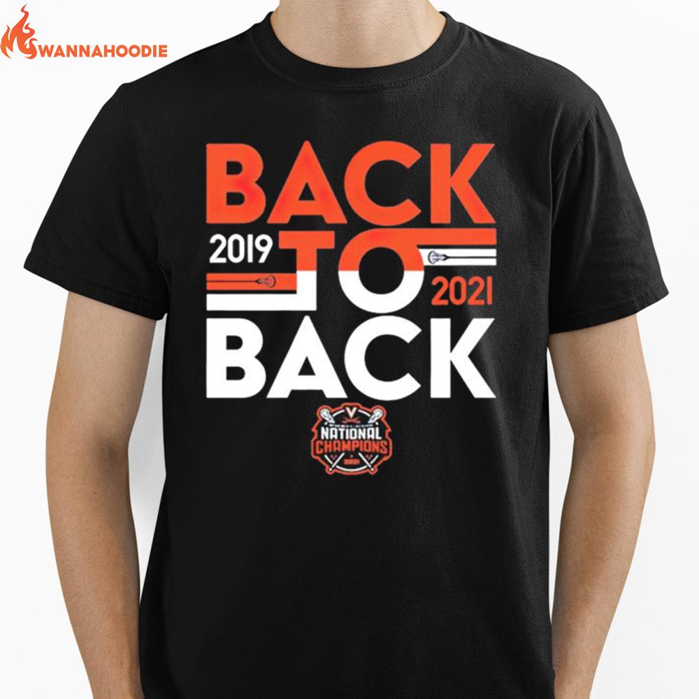 Uva Lacrosse National Champions Back To Back Unisex T-Shirt for Men Women