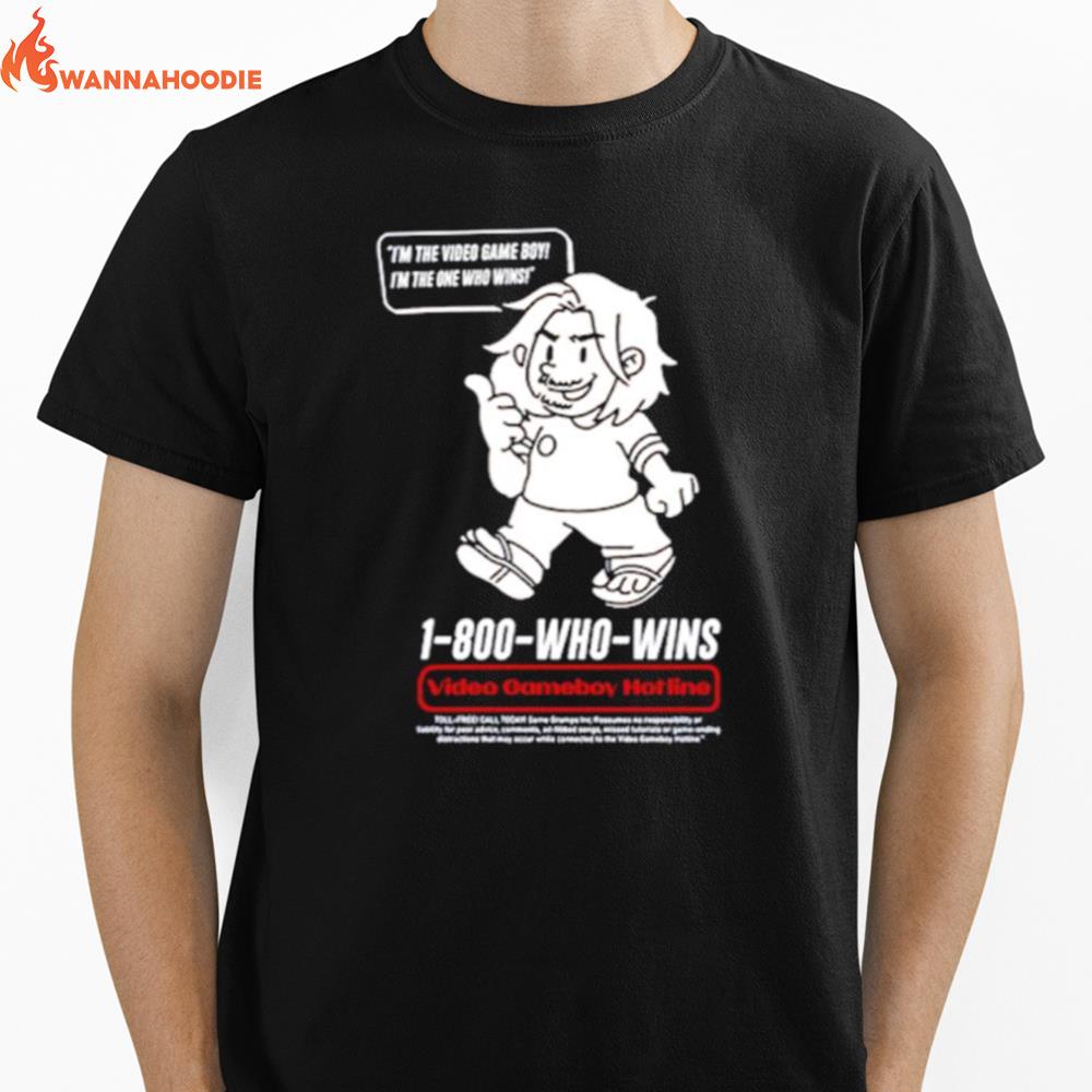 Video Game Boy Hotline Im The Video Game Boy Im The One Who Wins Unisex T-Shirt for Men Women