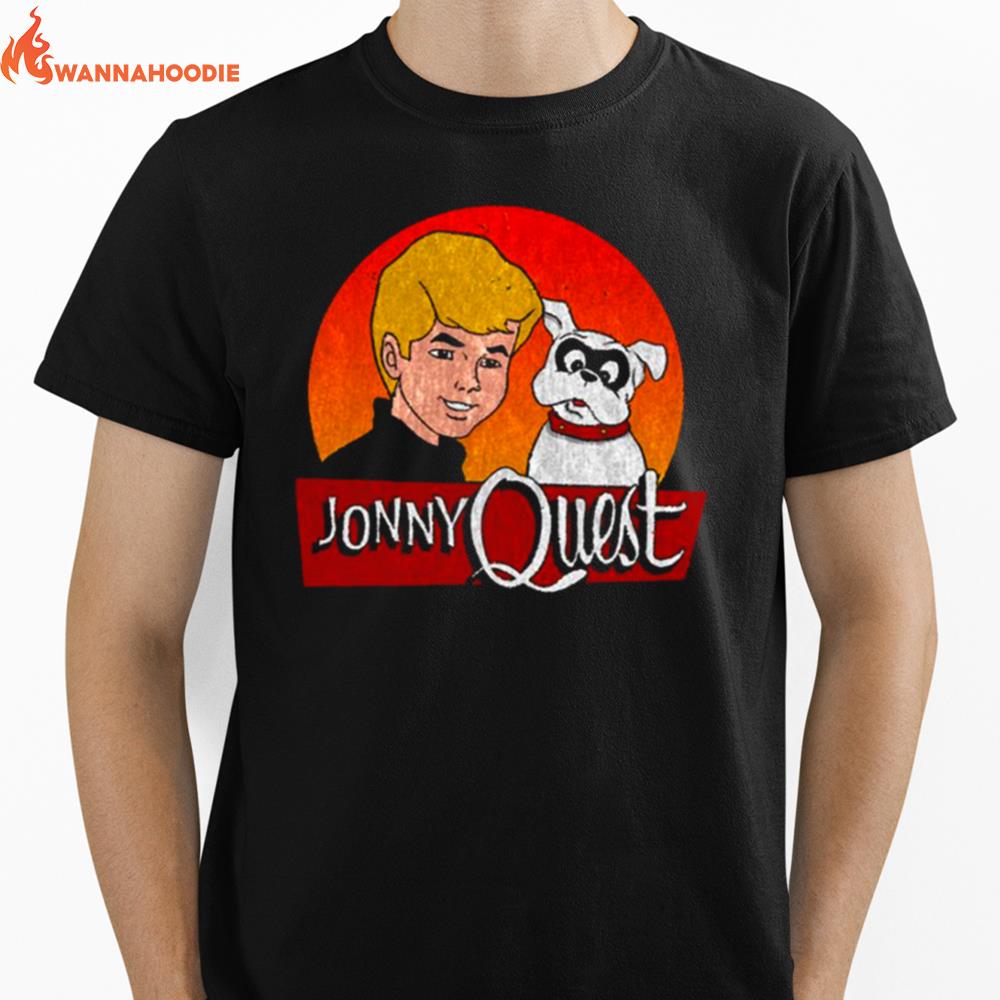 Vintage Jonny And Bandit Quest Cartoon Mysterious Machines Unisex T-Shirt for Men Women