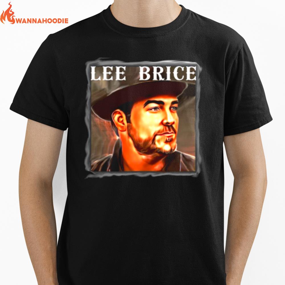 Vintage Portrait Of Lee Brice Unisex T-Shirt for Men Women