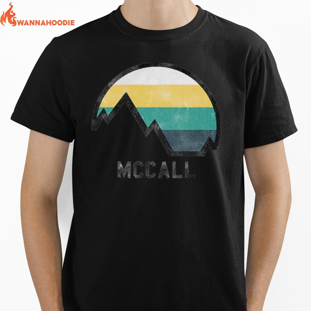 Vintage Retro Mccall Idaho Hiking Unisex T-Shirt for Men Women