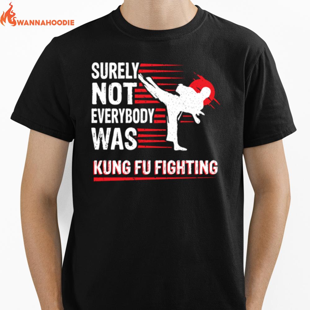 Vintage Surely Not Everybody Was Kung Fu Fighting Unisex T-Shirt for Men Women