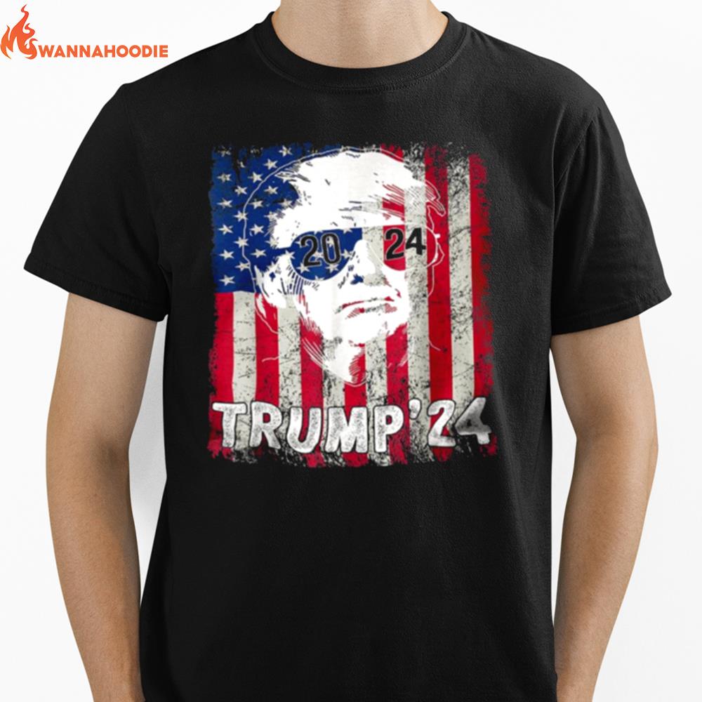 Vintage Trump 2024 Retro Donald Trump Suppor Unisex T-Shirt for Men Women