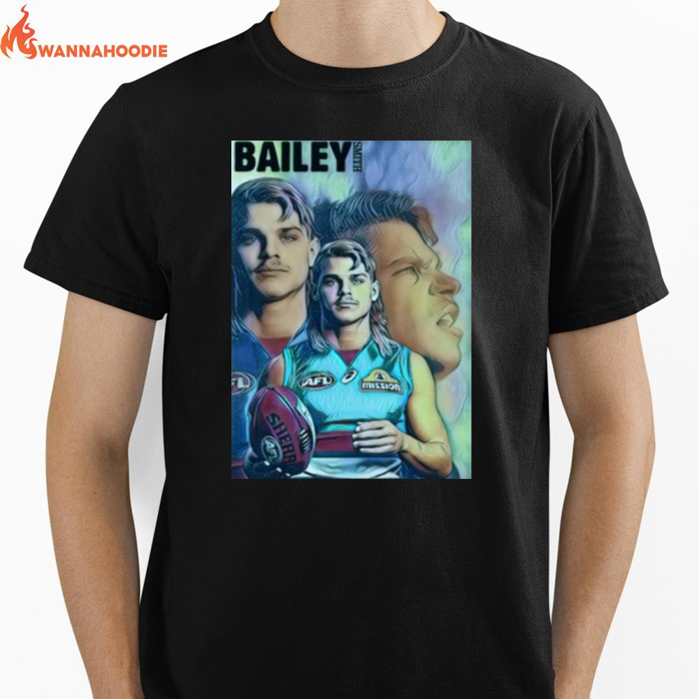 Vintage Western Bulldogs Bailey Smith Colourful Pattern Unisex T-Shirt for Men Women