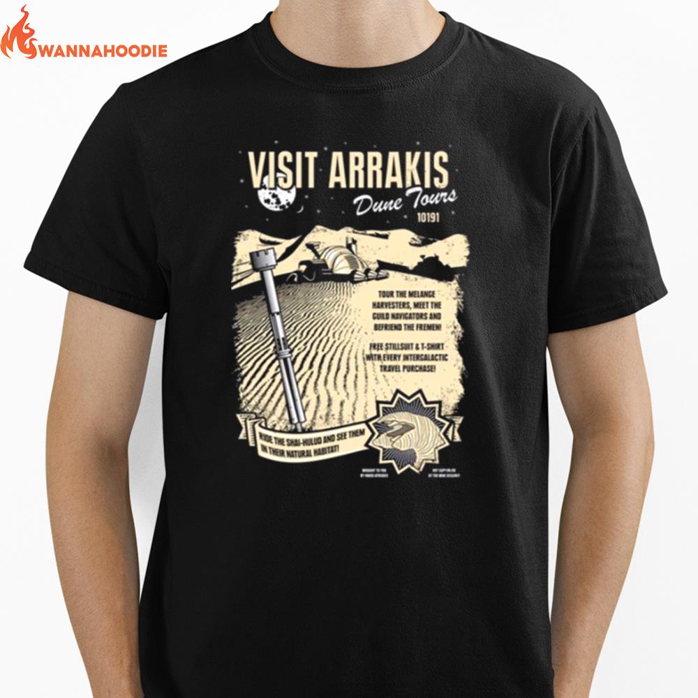 Visit Arrakis Graphic Dune Movie Unisex T-Shirt for Men Women