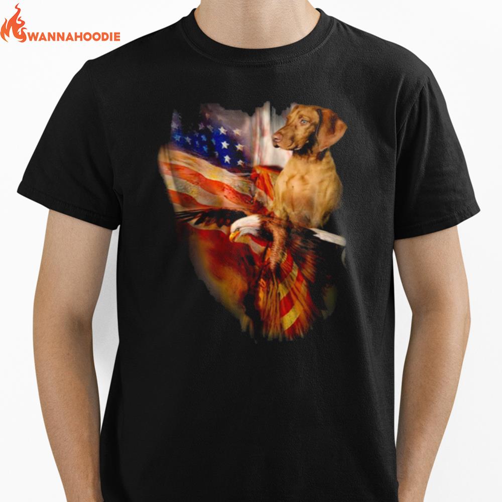 Vizsla American Wings Classic Unisex T-Shirt for Men Women