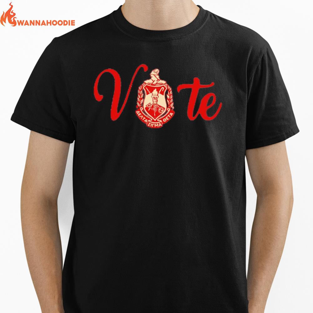 Vote Delta Sigma Theta Unisex T-Shirt for Men Women