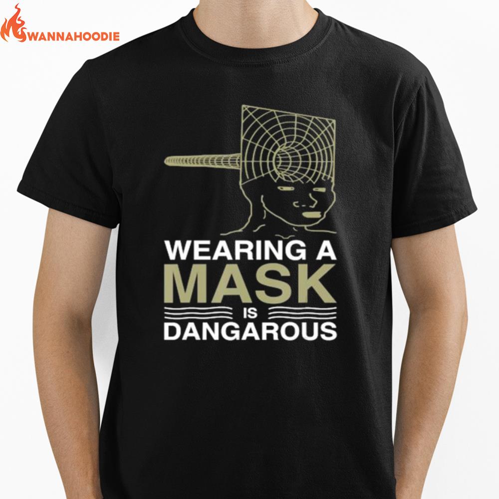 Wearing A Mask Meme Trollface Conspiracy Theory Unisex T-Shirt for Men Women