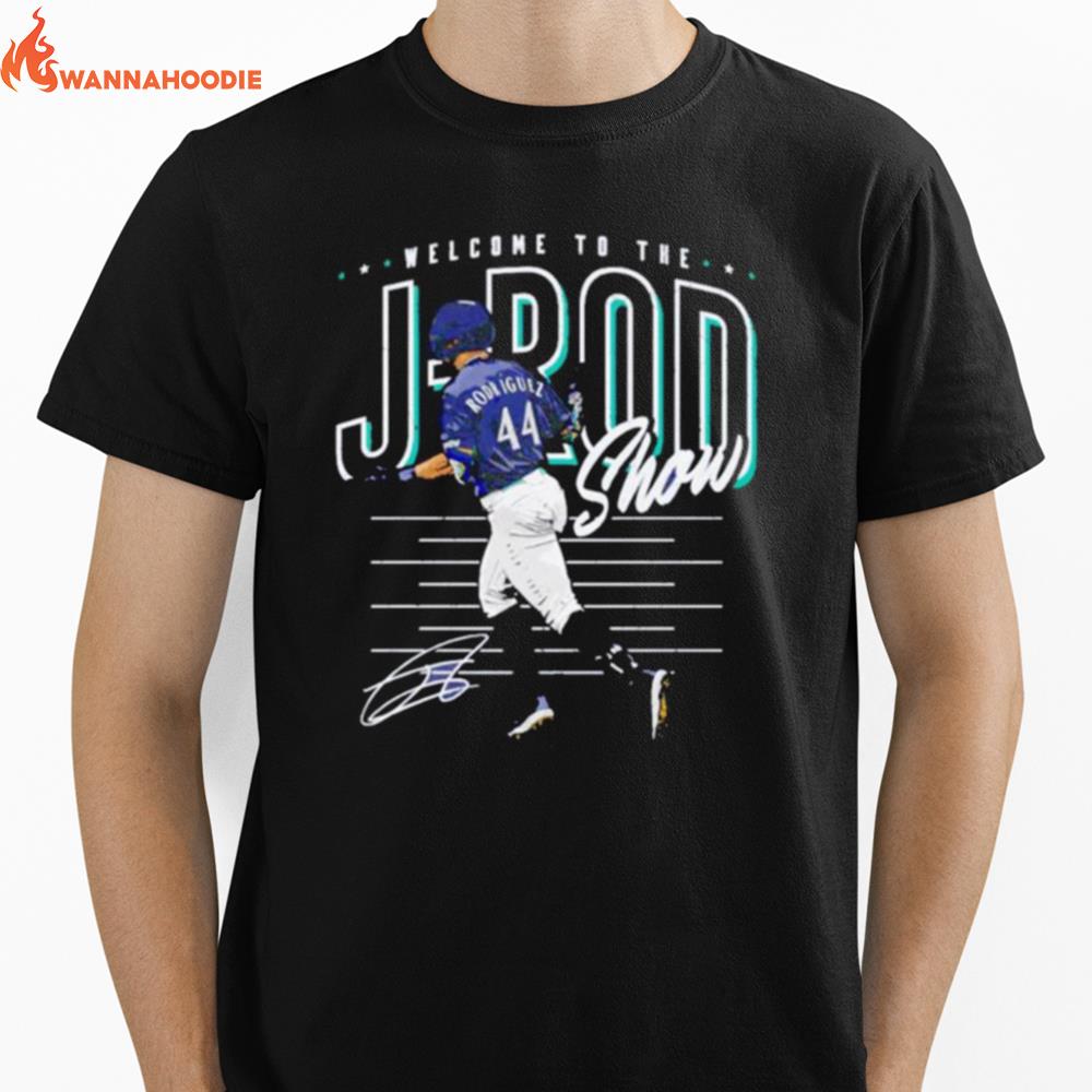Welcome To The Julio Rodriguez Seattle Mariners Homer Walk Signature Unisex T-Shirt for Men Women