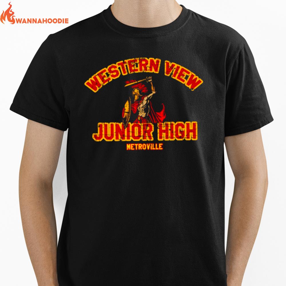 Western View Junior High Distressed From Incredibles 2 Unisex T-Shirt for Men Women