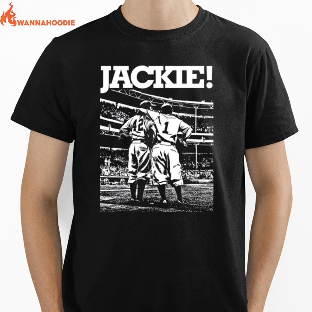 White Art Jackie Robinson Myth Brooklyn Unisex T-Shirt for Men Women