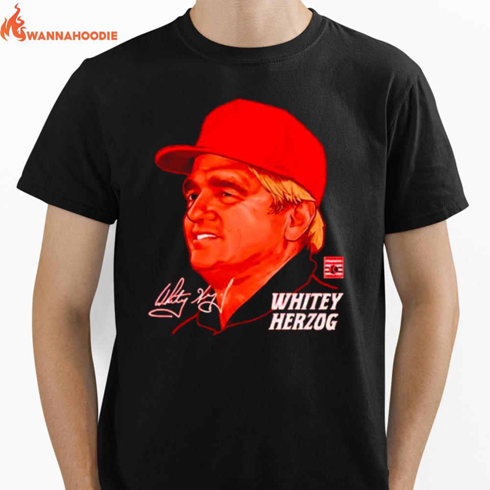 Whitey Herzog St. Louis Profile Baseball Unisex T-Shirt for Men Women