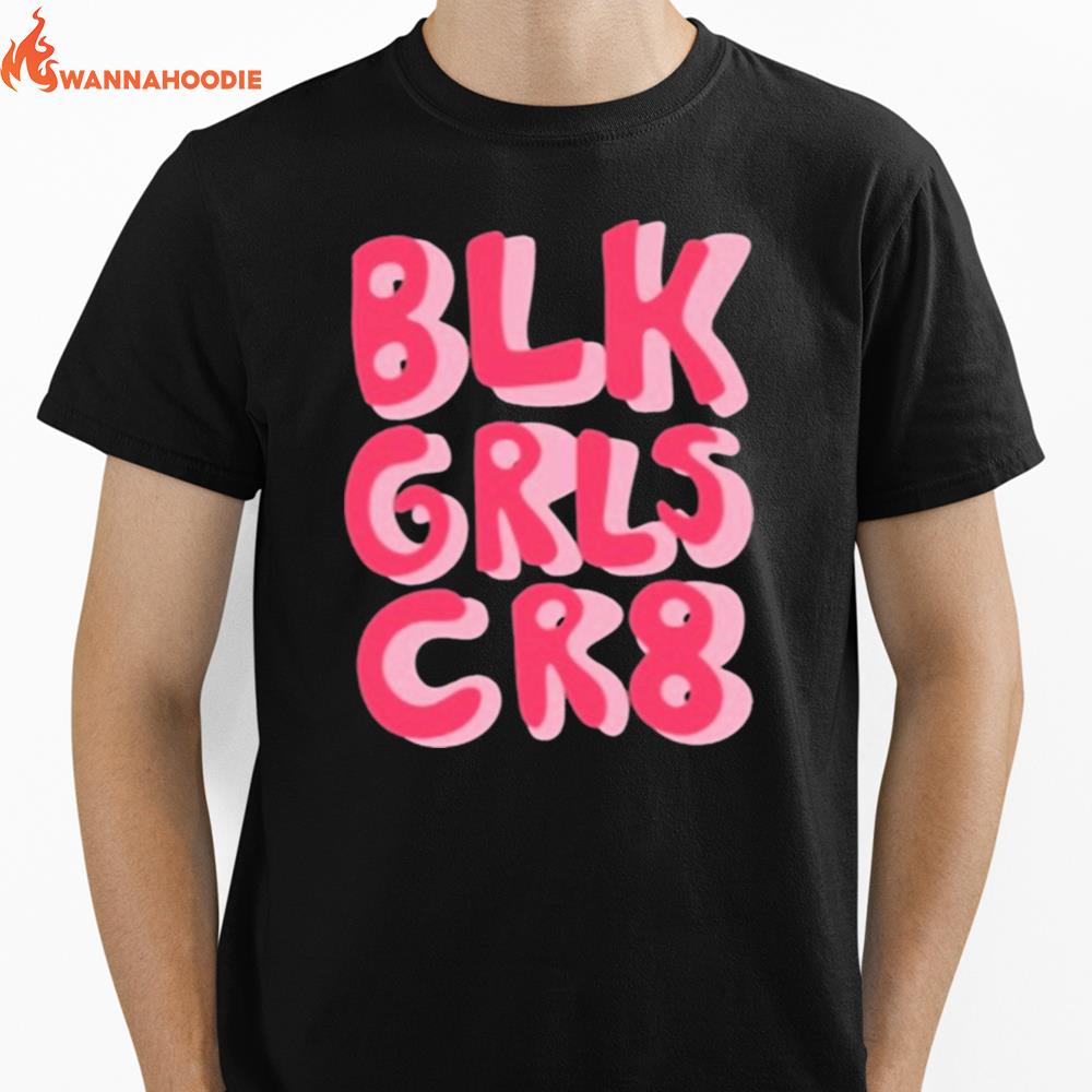 Wizmonifaaa Blk Grls Cr8 Unisex T-Shirt for Men Women