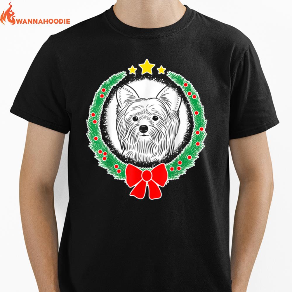 Yorkshire Terrier Christmas Xmas Dog Unisex T-Shirt for Men Women
