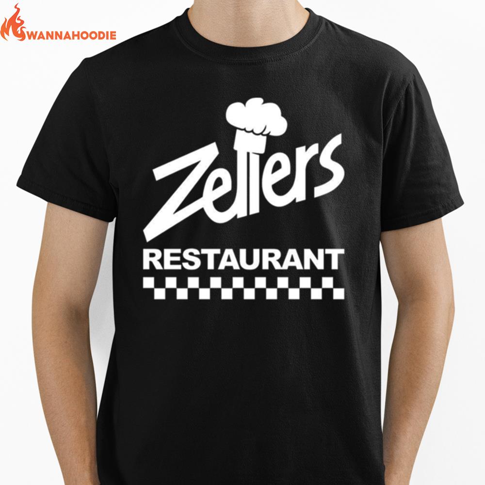 Zellers Restaurant White Logo Unisex T-Shirt for Men Women